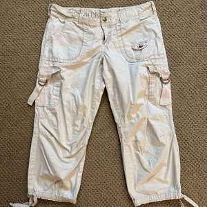 Vintage Calvin Klein Khaki Cargo Capri Pants Sz 8